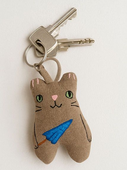 Брелок «Кот с зонтом», фото 2.