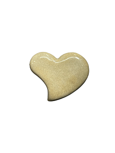 Брошь из керамики «Sand Heart»
