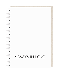 Блокнот на пружине Mitrozhe «Always in love», А6, 50 листов, белый