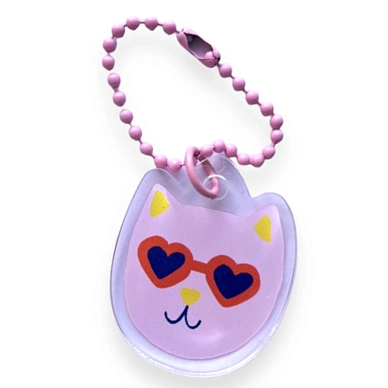 Брелок Тутвика.студия на цепочке «Котик», акрил, фото 1.