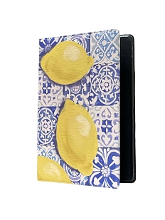 Обложка на паспорт DARI DARI «Лимоны на Азулежу», мягкий кожзам