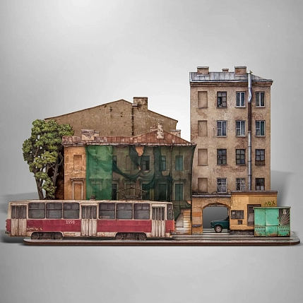 Конструктор с трамваем «Тот самый Петербург №3», фото 1.