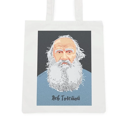 Сумка шоппер «Толстой», белый, фото 2.