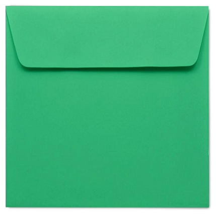 Конверт зелёный квадратный 16 × 16 см, фото 1.