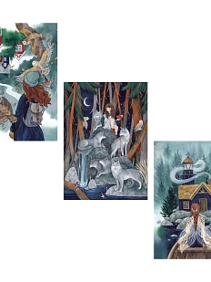 Набор открыток Анна Спешилова «В лесу», 3 шт.