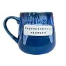 Кружка ручной работы NF ceramics «Просветленная p***ets», синяя, керамика, 600 мл, превью фото 1
