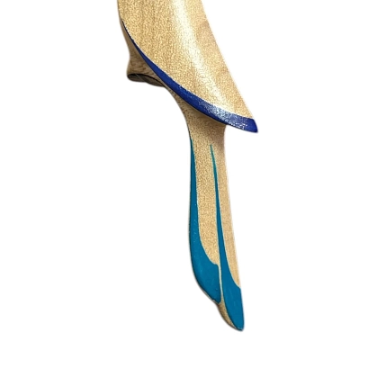 Брошь Птицы в ветвях (Free in tree) «Попугай Ара», синий, дерево, фото 3.