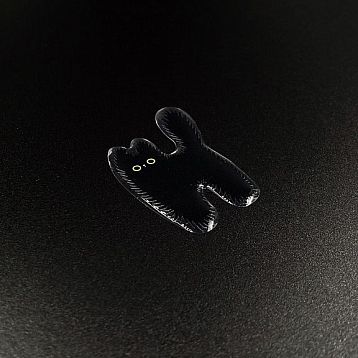 3Д Стикер на телефон «Тревожный котик», объёмный, фото 5.