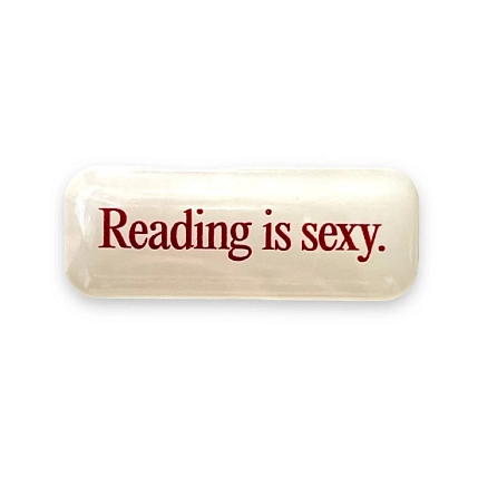 3Д Стикер на телефон Подписные изделия «Reading is sexy», объемный, фото 1.