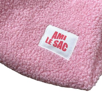 Косметичка ручной работы АМИ (Ami lé sac) «Moyen», розовый барашек, фото 2.