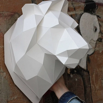 Набор для склейки головы льва, фото 5.