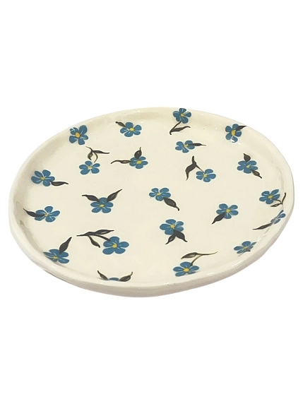 Тарелка ручной работы Татко керамика «Незабудки», керамика, 15 см, фото 3.