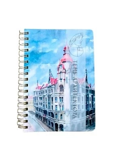 Блокнот на пружине «Дом городских учреждений», А6, 40 листов