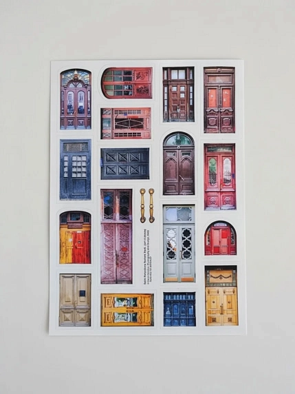 Набор наклеек Антидекор «Saint Petersburg Texture Pack, part 2 (doors)», А5, фото 1.