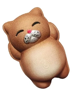 Бомбочка для ванны Nyash Nyash «Chilling cat», коричневая