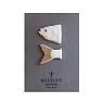 Брошь ручной работы Bulygin «Рыбий хвост», бело-серебристая, фарфор, превью фото 2
