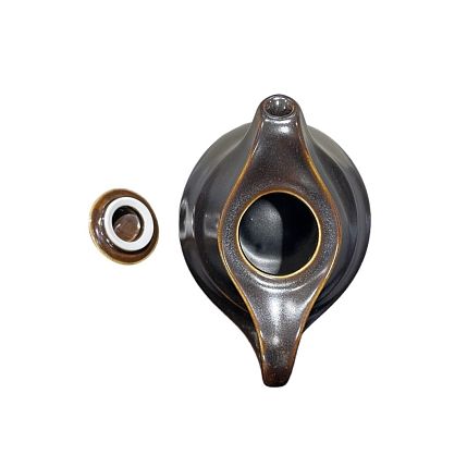 Заварочный чайник ручной работы Цветок Фригг VELES «Сердце гор», фарфор, 700 мл, фото 3.