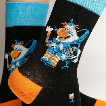 Носки «Громозека с планеты Чумароза», р-р 38-41, чёрные, фото 2.