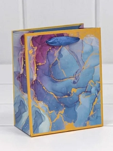 Пакет подарочный «Мрамор», 12х15 см