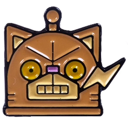 Металлический значок Barking Store «Robocat», фото 1.