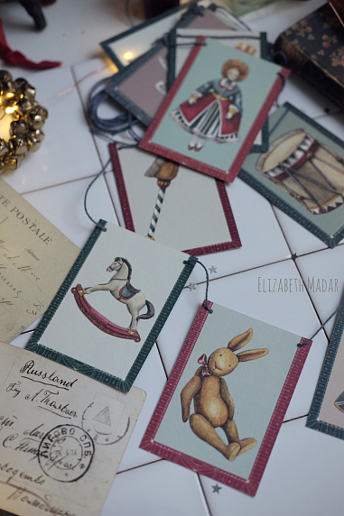 Бумажная гирлянда Elizabeth Madar «Игрушки», картон, 240 г/м², 4 м, фото 2.