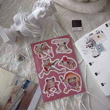 Стикерпак «Лягушки», А6, фото 1.