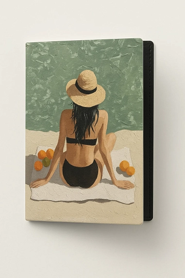 Обложка на паспорт DARI DARI «Девушка на пляже», искусственная кожа, фото 1.