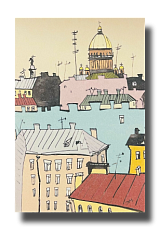 Открытка «Крыши Петербурга №2», Elizabeth Madar