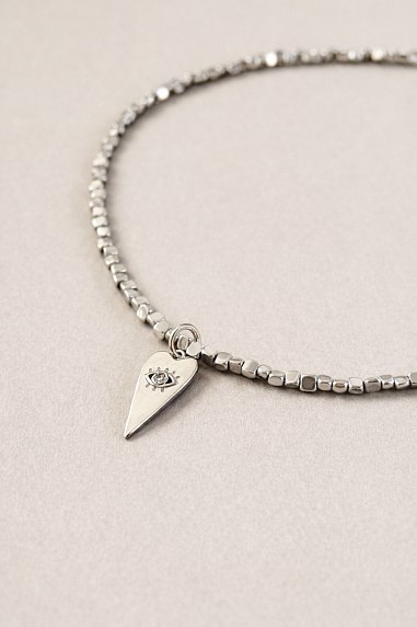 Чокер из блестящего гематита с подвеской Migette, в ассортименте, фото 10.