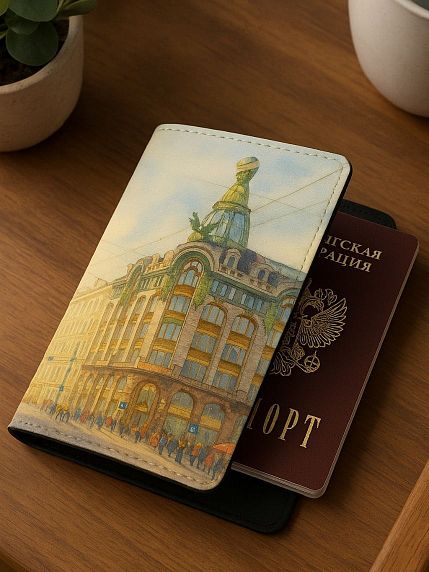 Обложка на паспорт «Дом компании Зингер», искусственная кожа, фото 2.