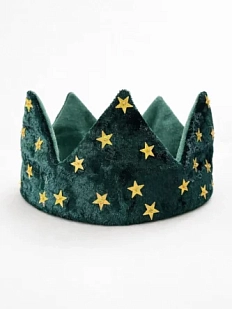 Корона БУКА «Воссияй», бархатная, изумруд