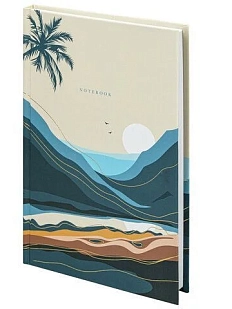 Блокнот Staff «Mountains» в клетку, А5, 80 листов, бежевый