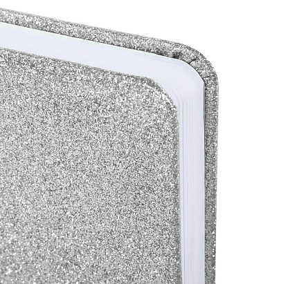 Ежедневник датированный 2026 BRAUBERG «Sparkle», серебристый, А5, фото 3.