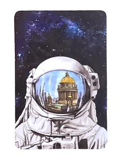 Магнит Elizabeth Madar «Космонавт», синий