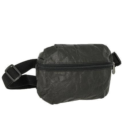Поясная сумка Ranzel Bags «Dirox Black», тайвек, чёрная, фото 2.