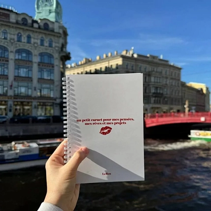 Блокнот ЛеРу «Un petit carnet» на пружине, А5, 50 листов, белый, фото 5.