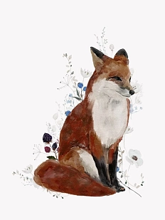 Постер интерьерный DARI DARI в детскую «Лиса», А4