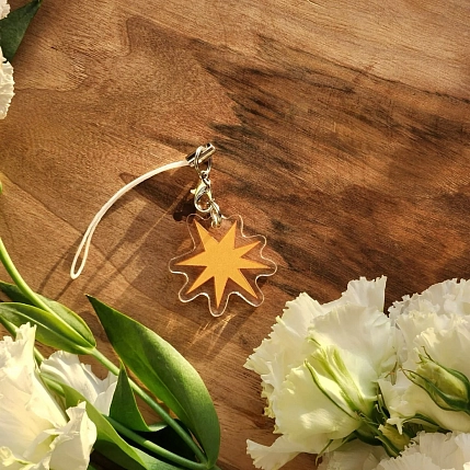 Брелок на нитке «Звёздочка», фото 1.