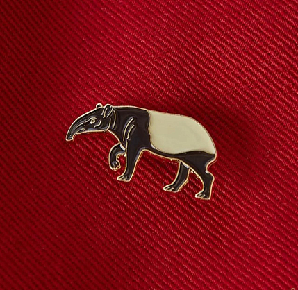 Металлический значок «Тапир» серия Зоопарк, фото 2.