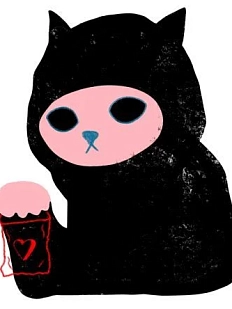 3D Стикер на телефон Pablo Radini «Кот с зиплоком», объёмный