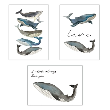 Набор открыток DARI DARI «Киты», 3шт., фото 1.