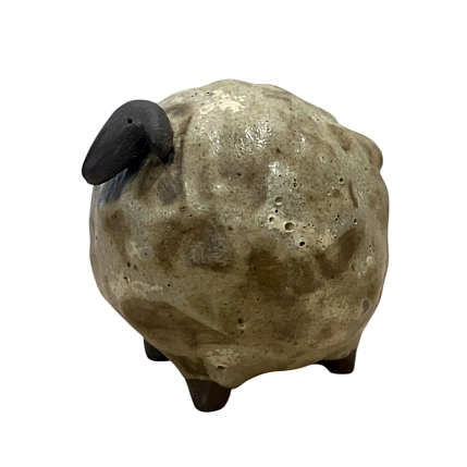 Статуэтка ручной работы Кимбриа «Барашек», бежевая, керамика, фото 1.