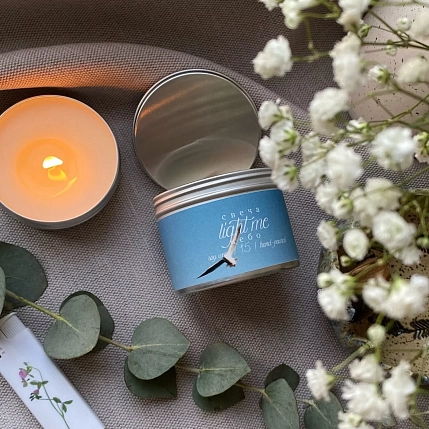 Свеча ручной работы «Небо», 50 г, фото 1.