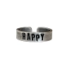 Кольцо ЭТО МЕТАЛЛ (IT IS METAL) «Happy» 17/17,5, металлическое, превью фото 1