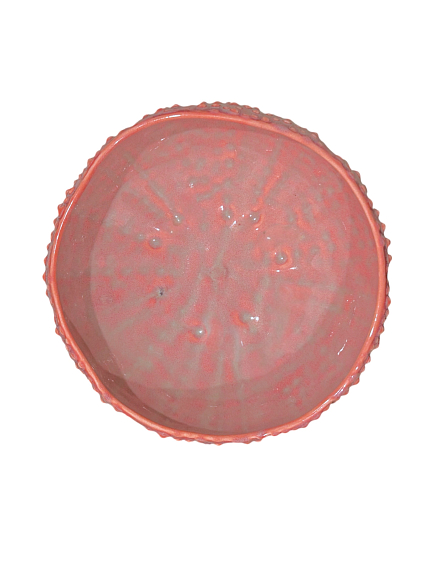 Глубокая тарелка морской ёж ручной работы VELES «Рассвет над Имладрис», фарфор, 500 мл, фото 3.