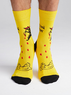 Носки «Бандитский Петербург», р-р 38-41, жёлтые