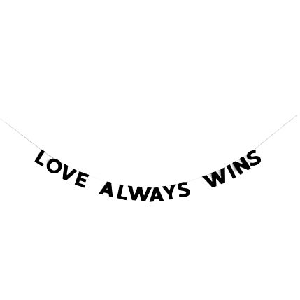 Гирлянда «LOVE ALWAYS WINS», фото 1.