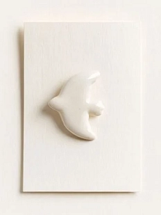 Брошь ручной работы Ловетанн керамика «Птица», полуфарфор