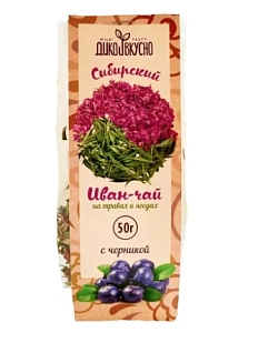 Чайный напиток Дико Вкусно «Сибирский Иван-чай» с черникой, 50 гр