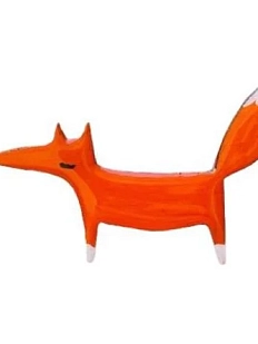 Брошь ручной работы «Лисичка», дерево